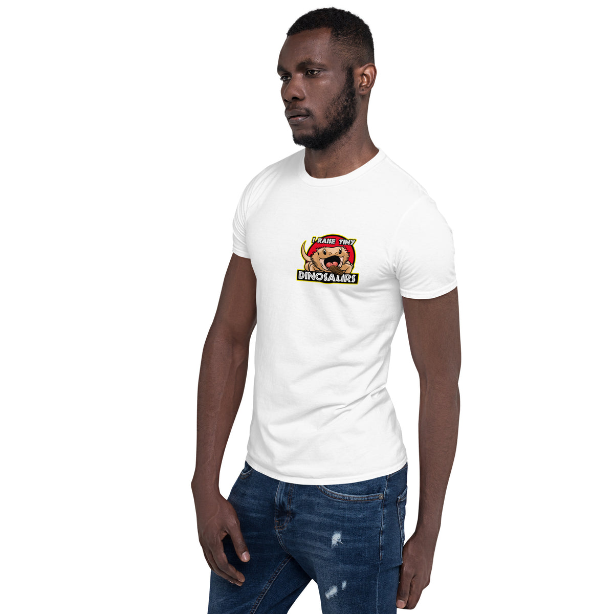 I Raise Tiny Dinosaurs Unisex T-Shirt w/ Small Design