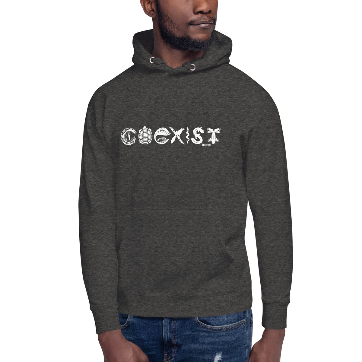 COEXIST Unisex Hoodie with White Text