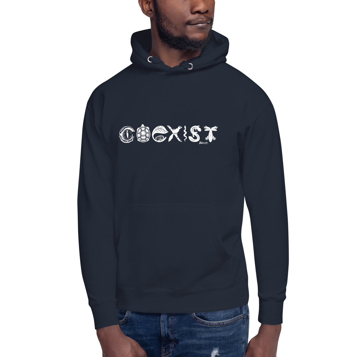 COEXIST Unisex Hoodie with White Text