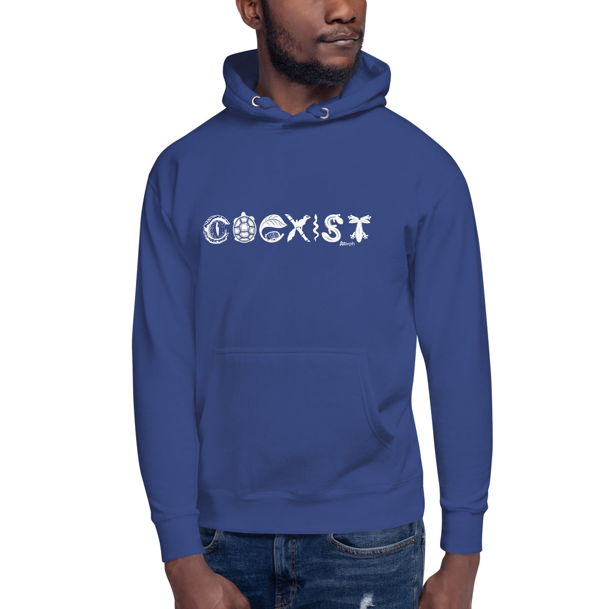 COEXIST Unisex Hoodie with White Text