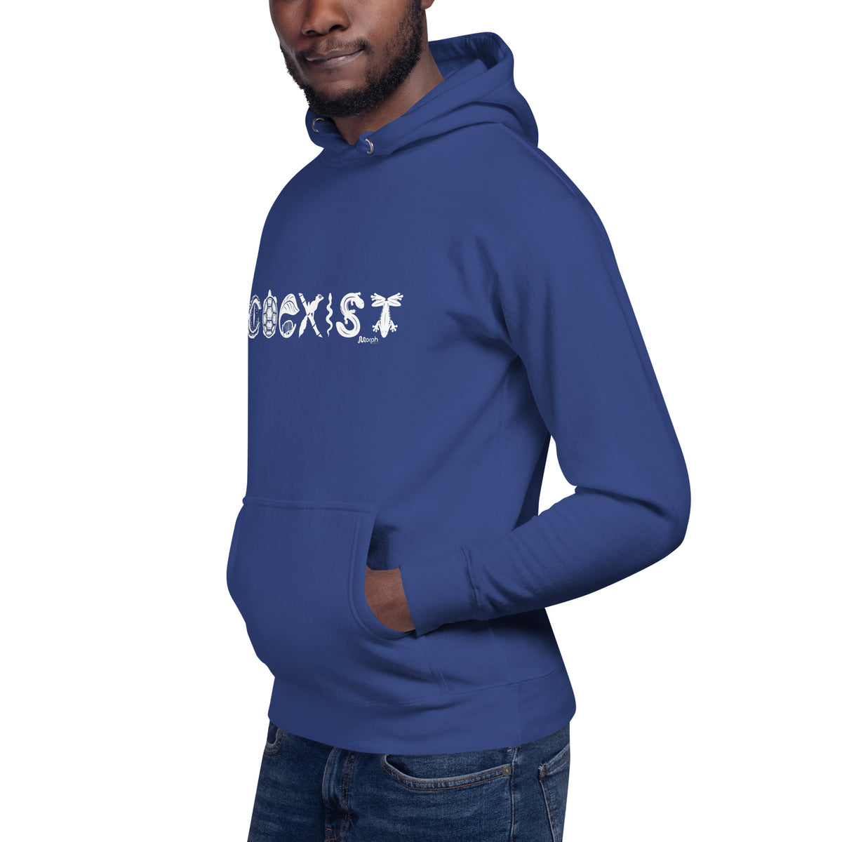 COEXIST Unisex Hoodie with White Text