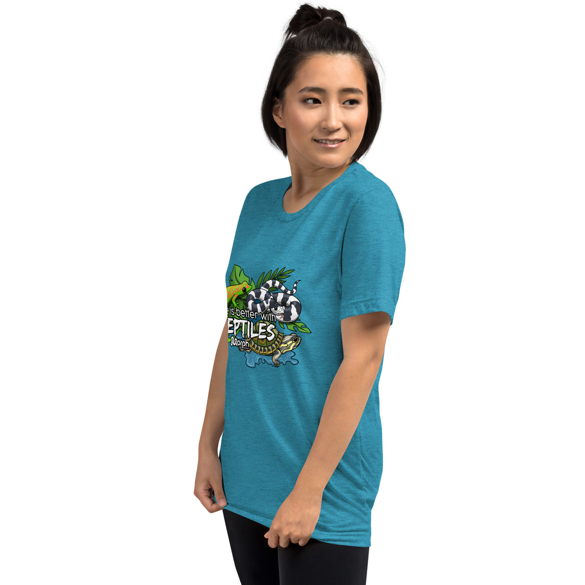 Life is Better with Reptiles Tr-Blend Unisex T-Shirt