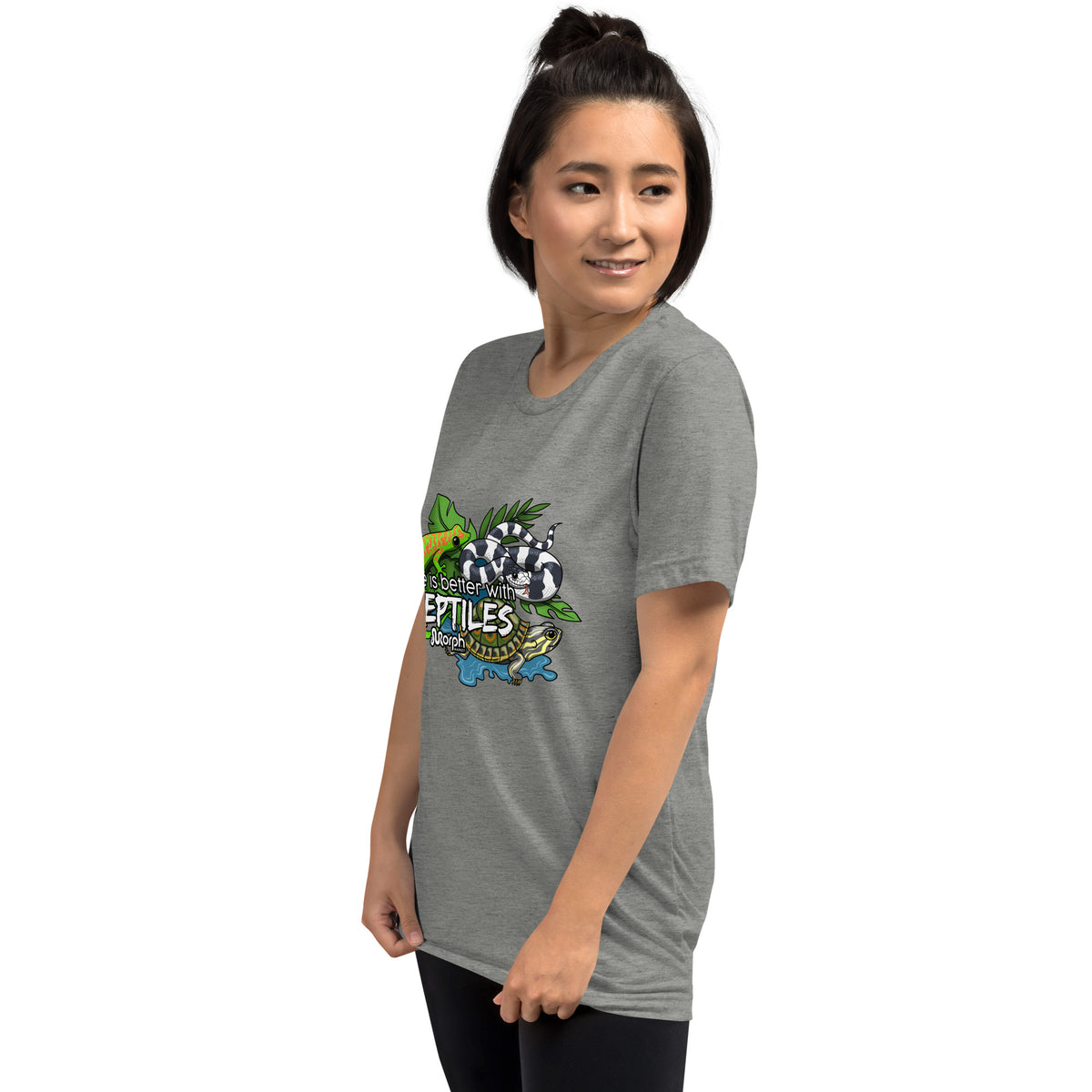 Life is Better with Reptiles Tr-Blend Unisex T-Shirt