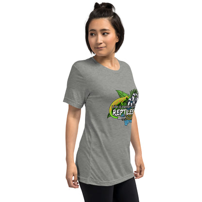 Life is Better with Reptiles Tr-Blend Unisex T-Shirt