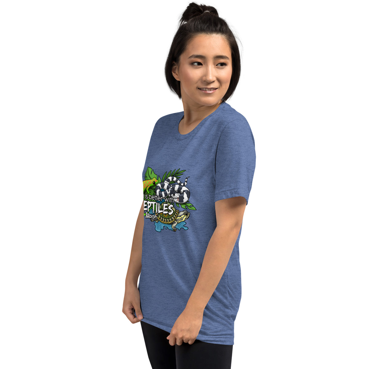 Life is Better with Reptiles Tr-Blend Unisex T-Shirt