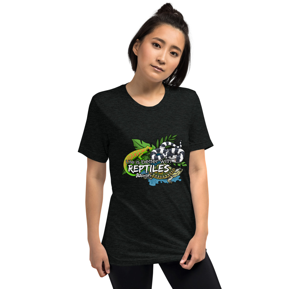 Life is Better with Reptiles Tr-Blend Unisex T-Shirt