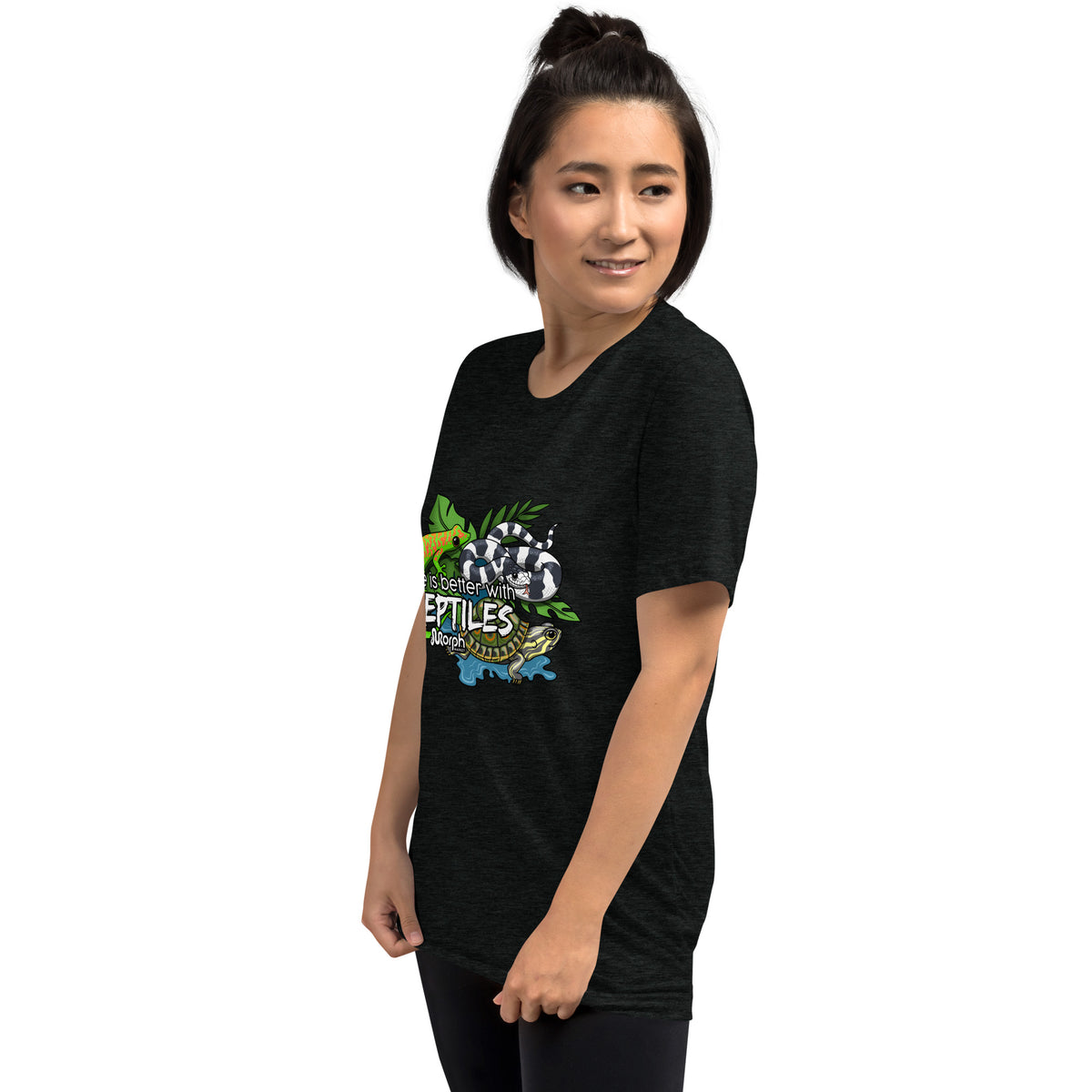 Life is Better with Reptiles Tr-Blend Unisex T-Shirt