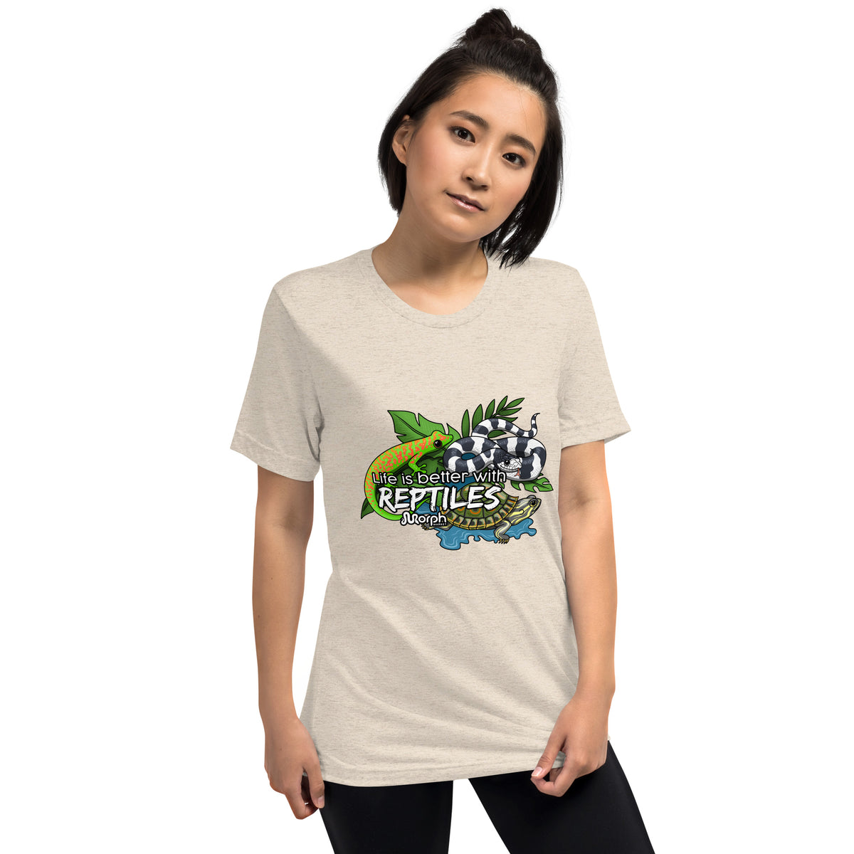 Life is Better with Reptiles Tr-Blend Unisex T-Shirt