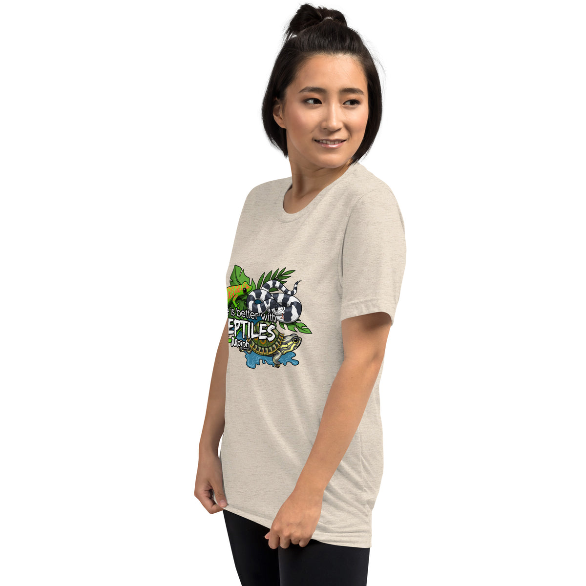 Life is Better with Reptiles Tr-Blend Unisex T-Shirt
