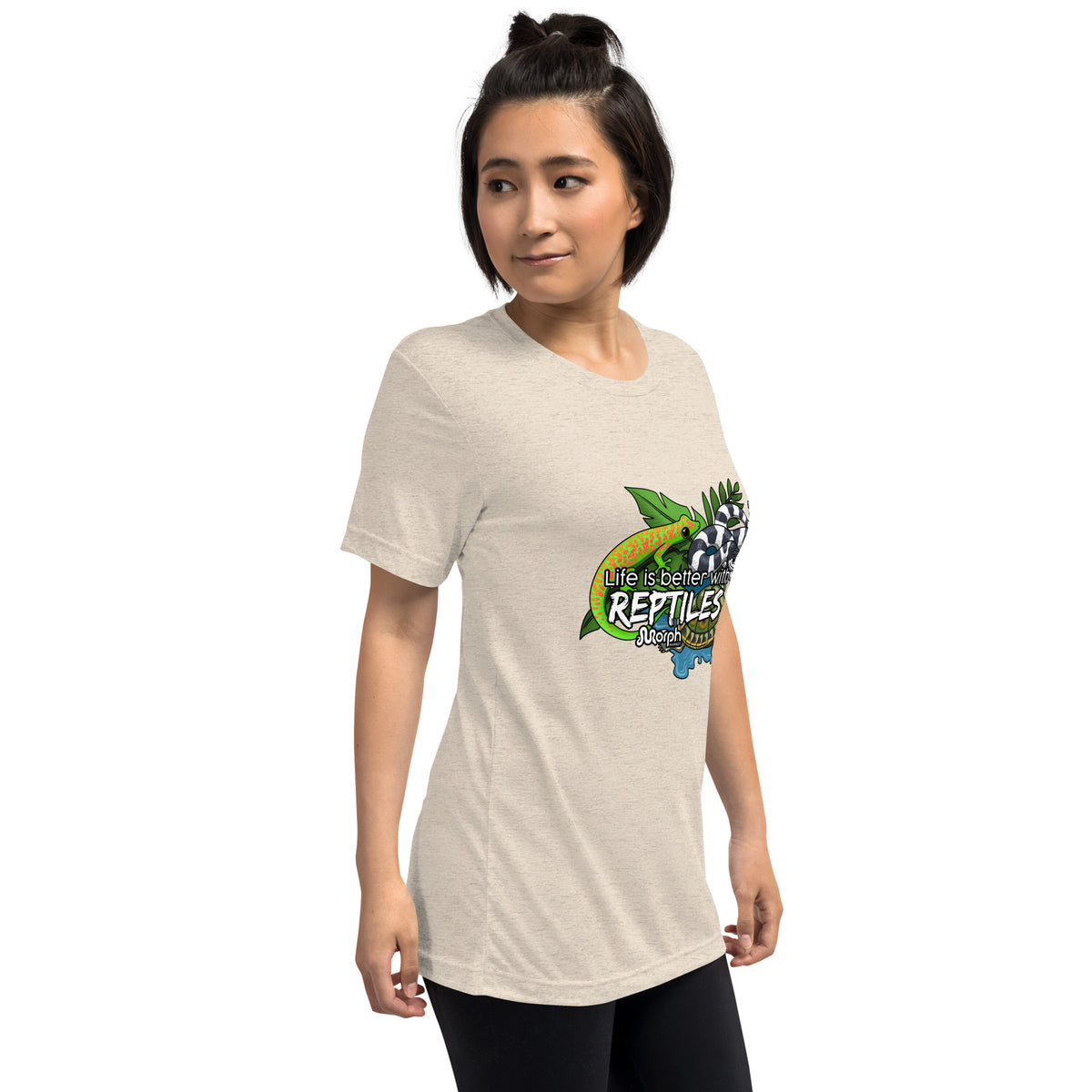 Life is Better with Reptiles Tr-Blend Unisex T-Shirt
