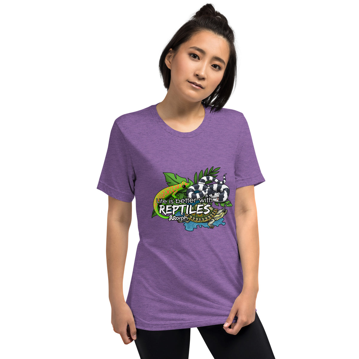 Life is Better with Reptiles Tr-Blend Unisex T-Shirt