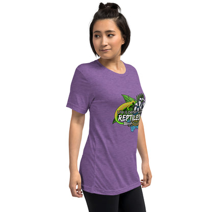 Life is Better with Reptiles Tr-Blend Unisex T-Shirt