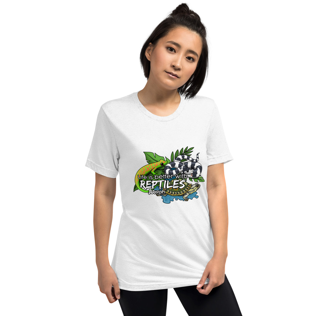 Life is Better with Reptiles Tr-Blend Unisex T-Shirt
