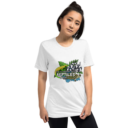 Life is Better with Reptiles Tr-Blend Unisex T-Shirt