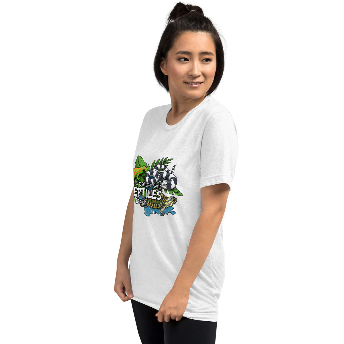 Life is Better with Reptiles Tr-Blend Unisex T-Shirt