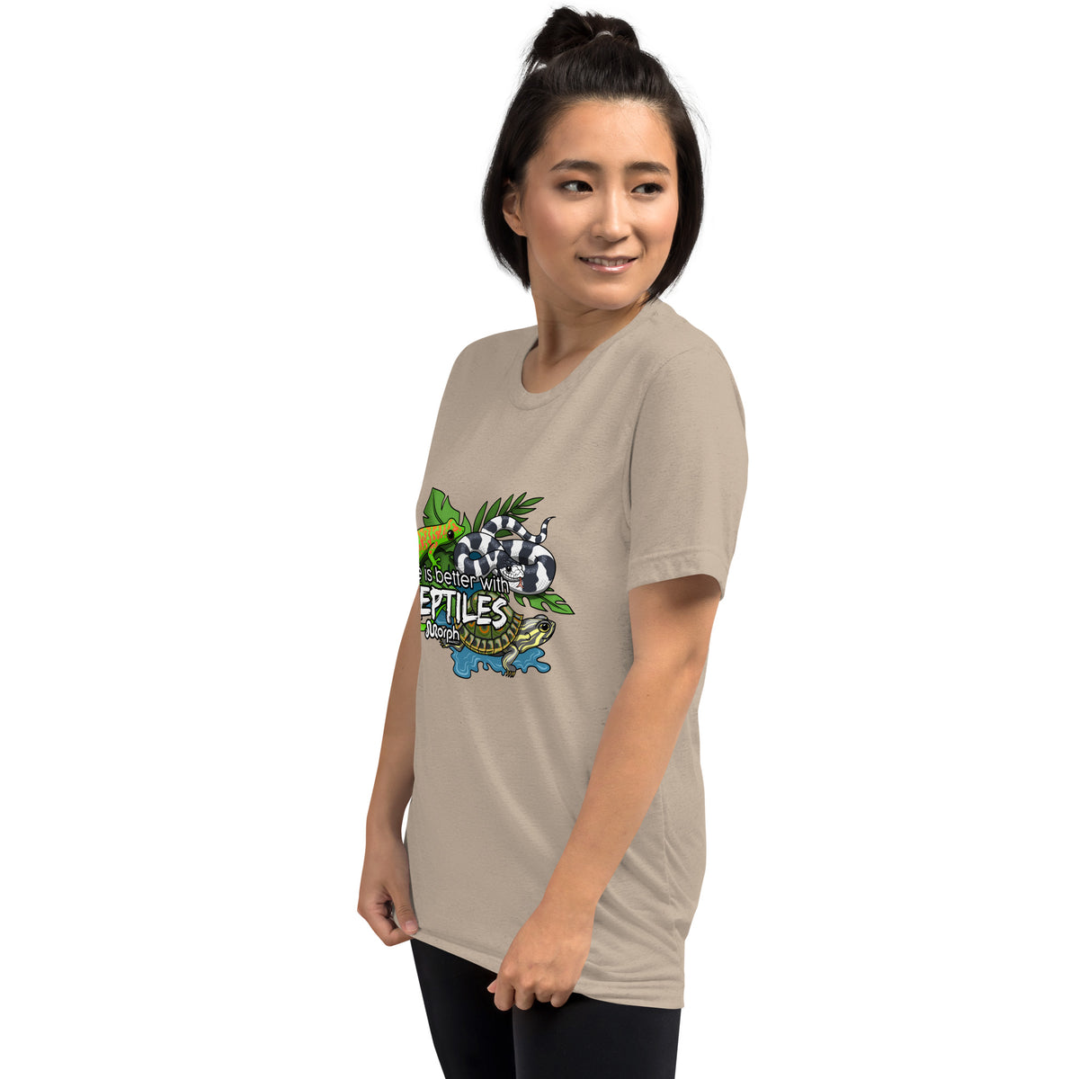 Life is Better with Reptiles Tr-Blend Unisex T-Shirt