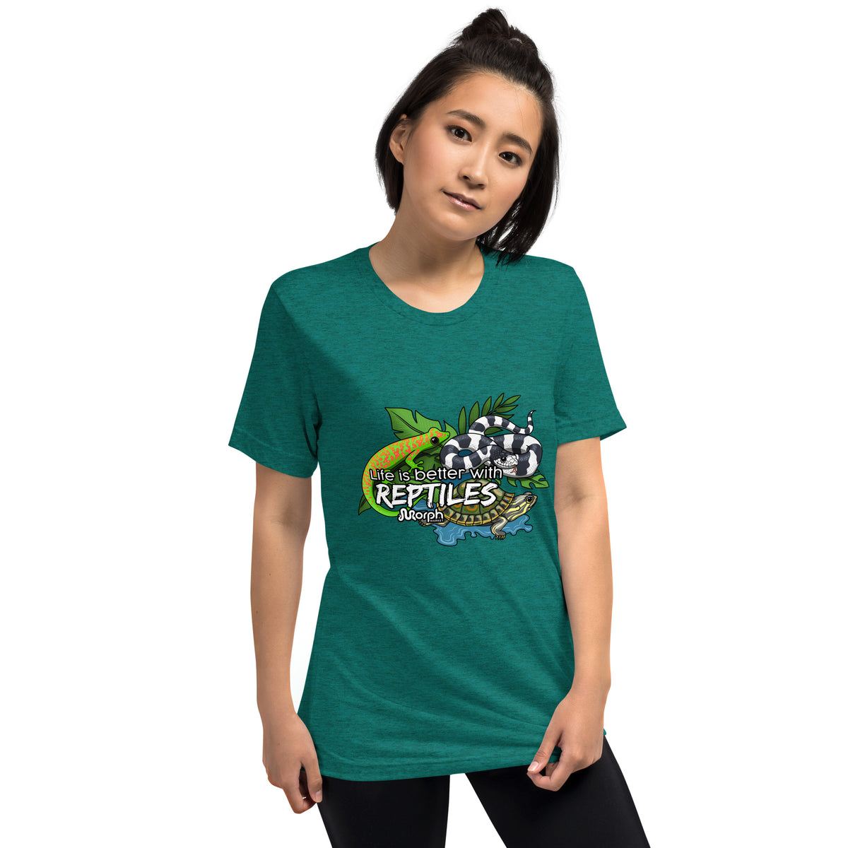 Life is Better with Reptiles Tr-Blend Unisex T-Shirt