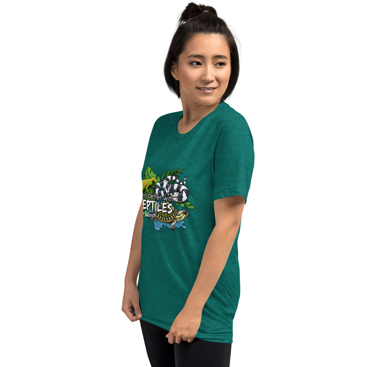 Life is Better with Reptiles Tr-Blend Unisex T-Shirt