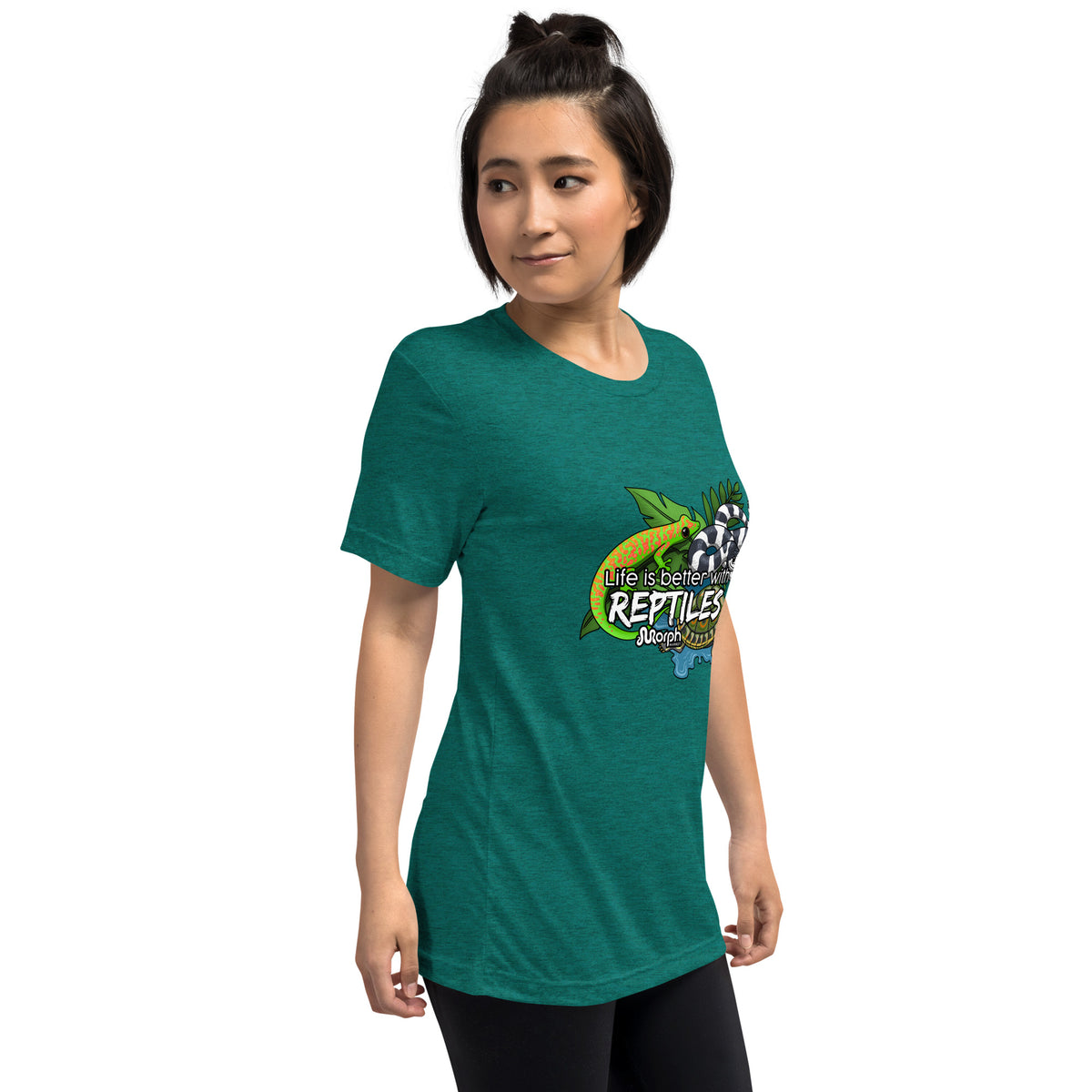 Life is Better with Reptiles Tr-Blend Unisex T-Shirt
