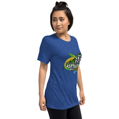 Life is Better with Reptiles Tr-Blend Unisex T-Shirt