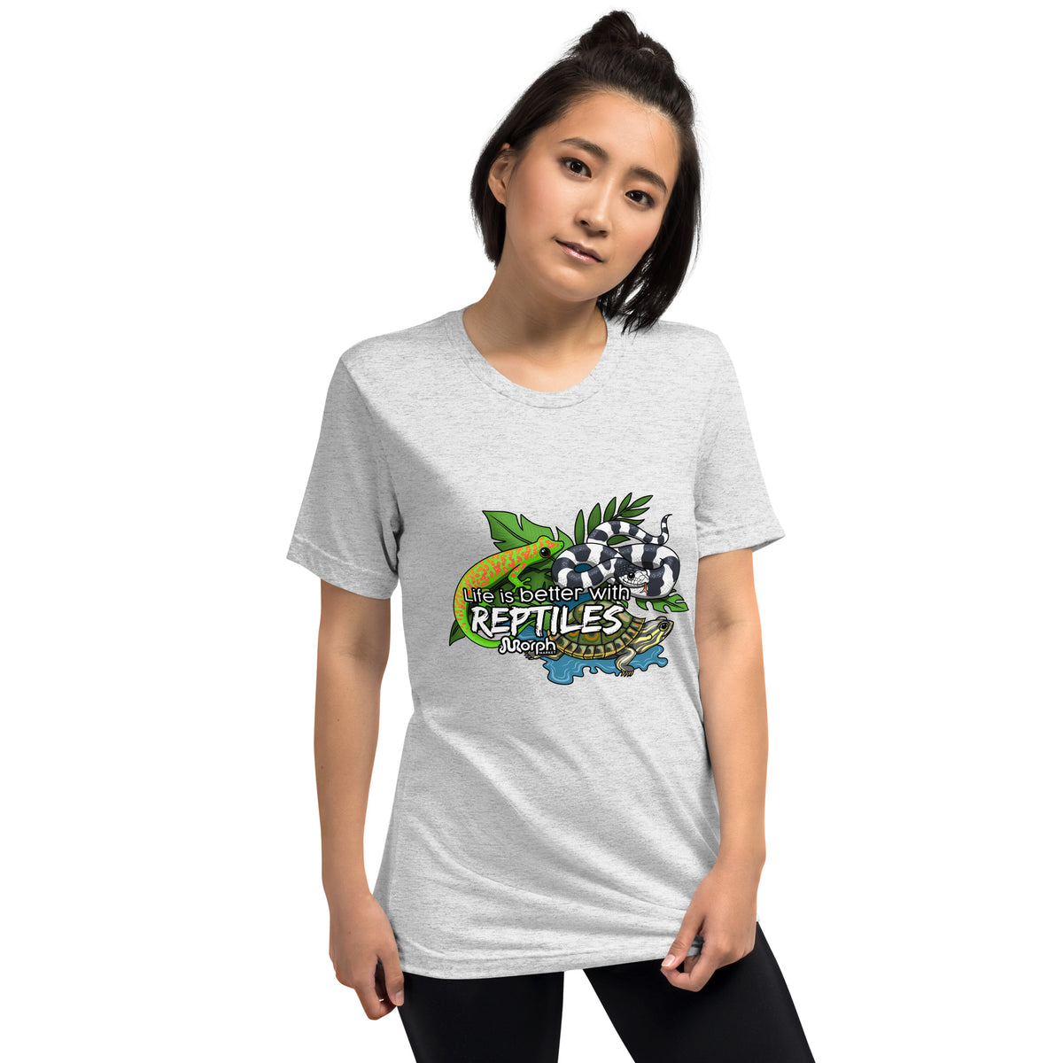 Life is Better with Reptiles Tr-Blend Unisex T-Shirt