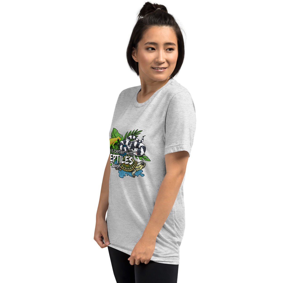 Life is Better with Reptiles Tr-Blend Unisex T-Shirt