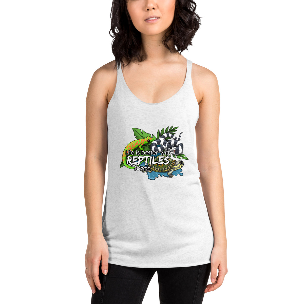 Life is Better with Reptiles Women's Racerback Tank