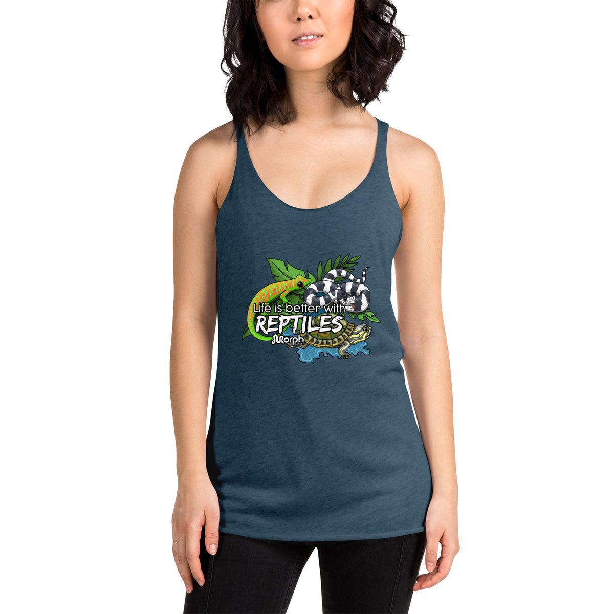 Life is Better with Reptiles Women's Racerback Tank