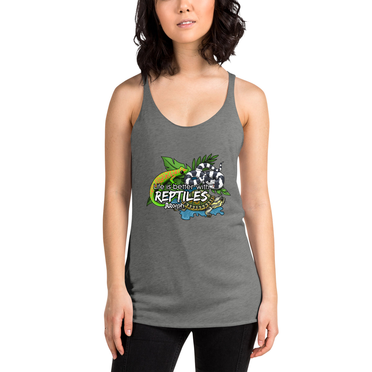 Life is Better with Reptiles Women's Racerback Tank