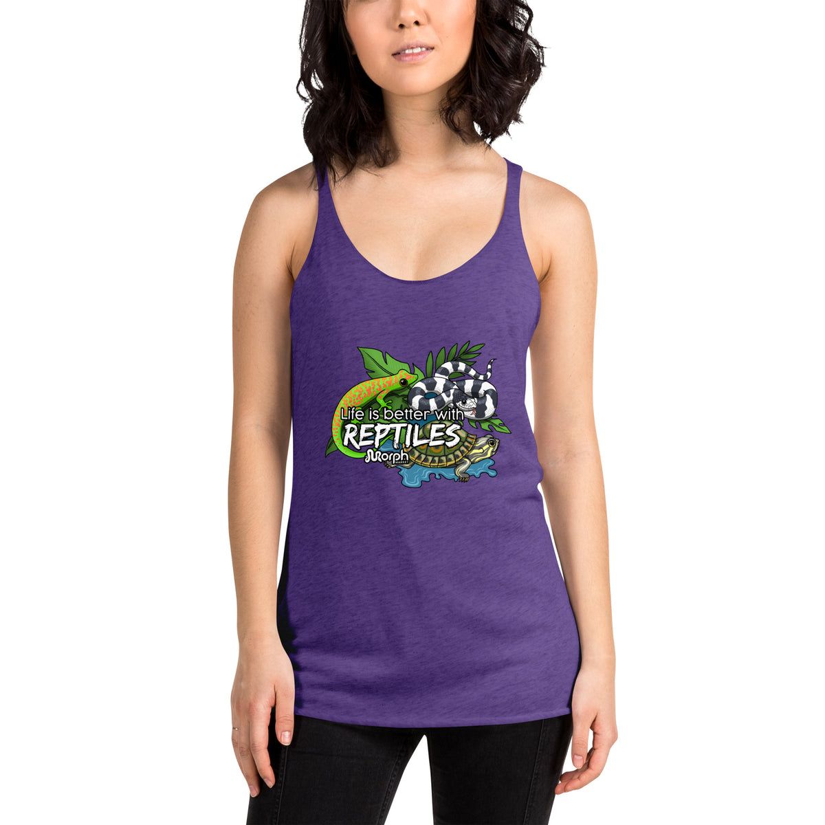 Life is Better with Reptiles Women's Racerback Tank