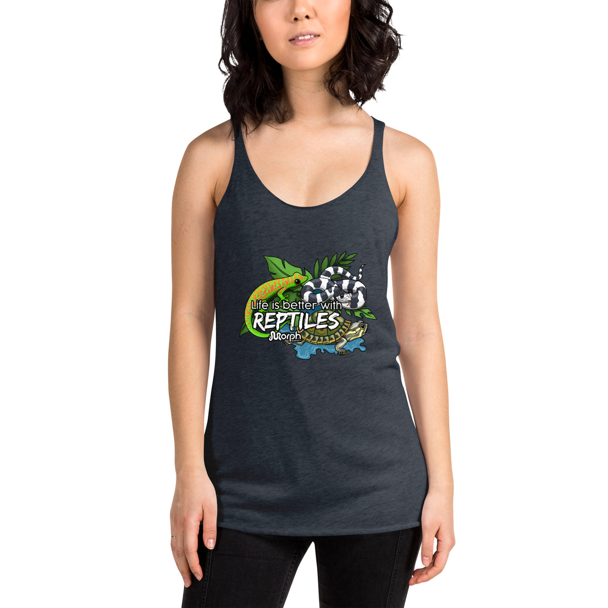 Life is Better with Reptiles Women's Racerback Tank