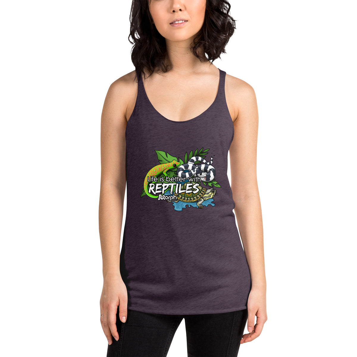 Life is Better with Reptiles Women's Racerback Tank