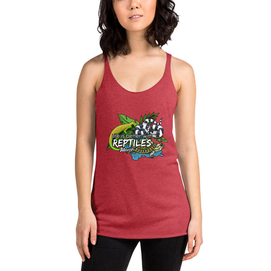 Life is Better with Reptiles Women's Racerback Tank