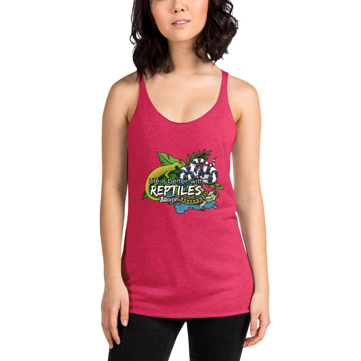 Life is Better with Reptiles Women's Racerback Tank