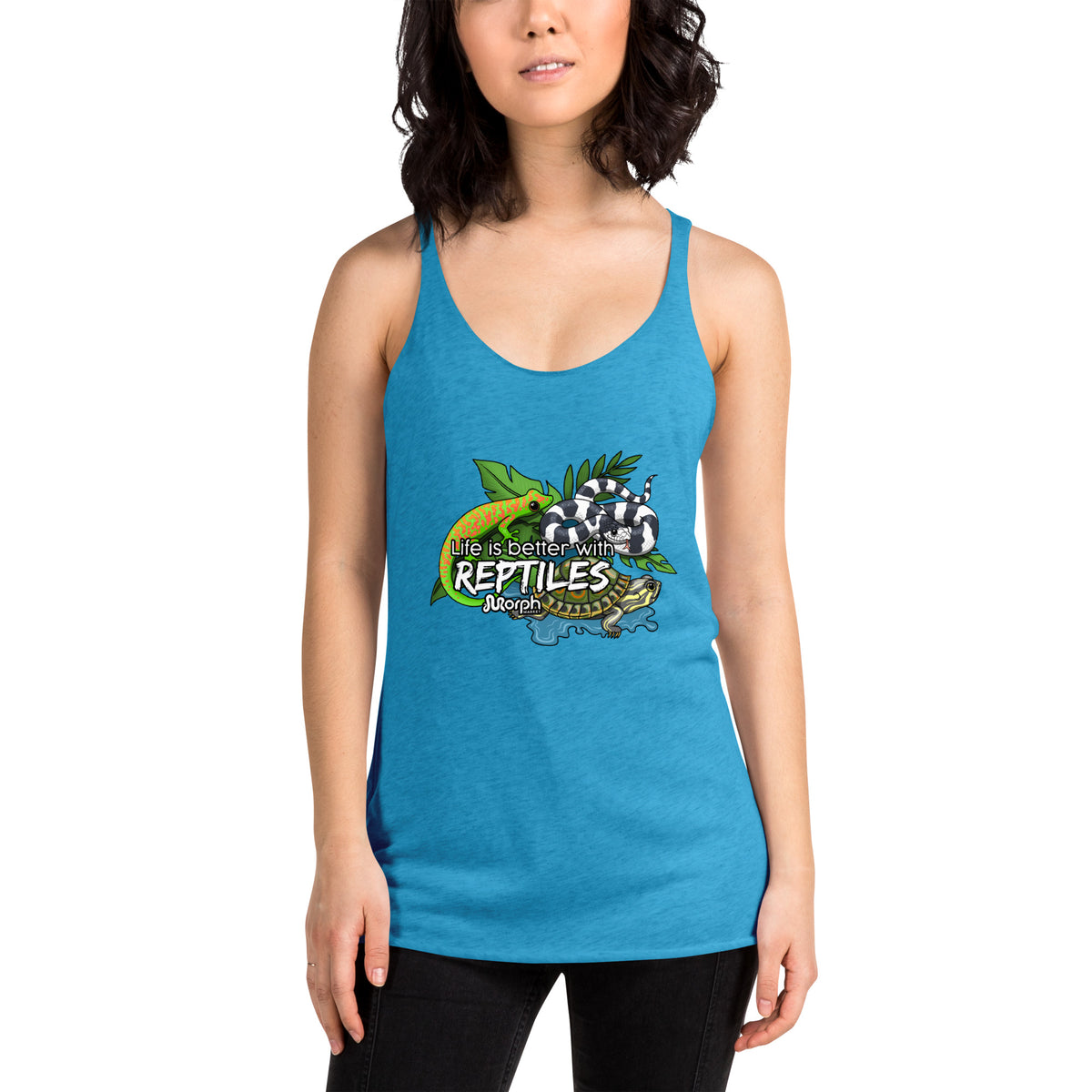 Life is Better with Reptiles Women's Racerback Tank